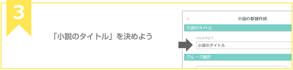 「小説のタイトル」を決めよう